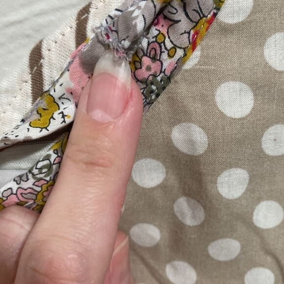 💥BOGO💥 Postmark Anthropologie White & Tan Farrago Tunic Top Size Large - Picture 8 of 9